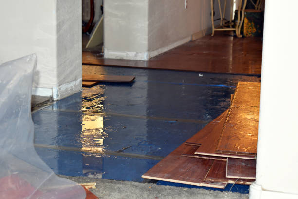 Professional Water Damage Restoration technician working in Ithaca, NY